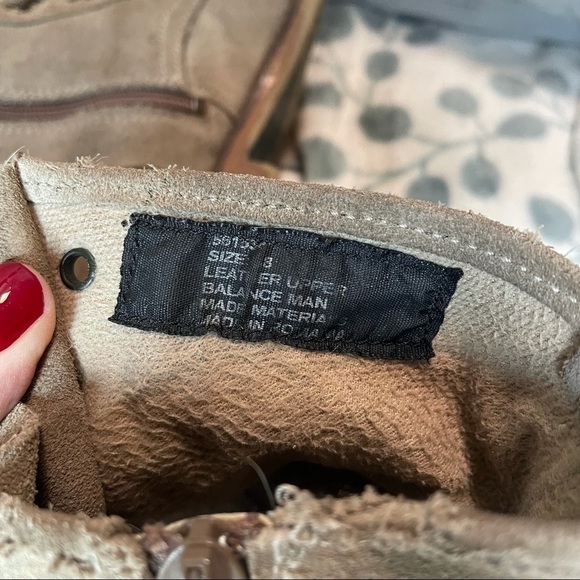 Lavorazione Artigiana Leather Lace Up Dessert Boots  metal chain detailing 8 - Picture 7 of 8